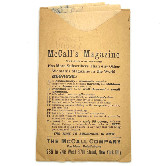 McCalls Vintage Mail Order Hot Iron Transfer Pattern Design #105 - Picture 2 of 6